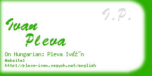 ivan pleva business card